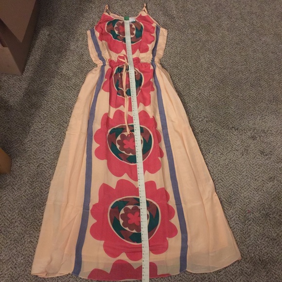 New Anthropologie Silk Mira Costa Maxi Dress - Picture 8 of 8